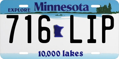 MN license plate 716LIP