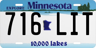 MN license plate 716LIT