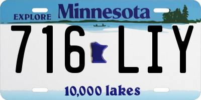 MN license plate 716LIY