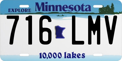 MN license plate 716LMV