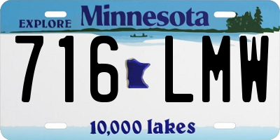 MN license plate 716LMW