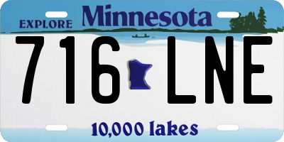 MN license plate 716LNE