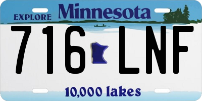 MN license plate 716LNF