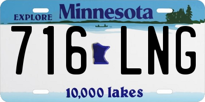 MN license plate 716LNG