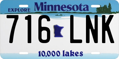 MN license plate 716LNK