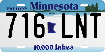 MN license plate 716LNT