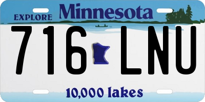 MN license plate 716LNU