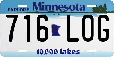 MN license plate 716LOG