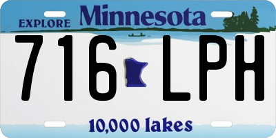 MN license plate 716LPH