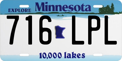 MN license plate 716LPL