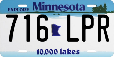 MN license plate 716LPR
