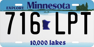 MN license plate 716LPT