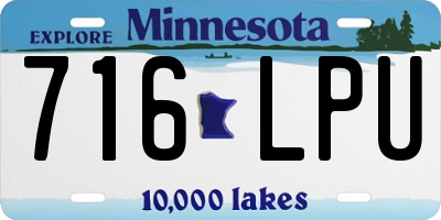 MN license plate 716LPU