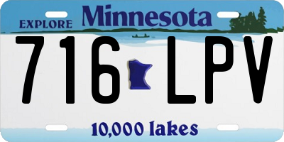 MN license plate 716LPV