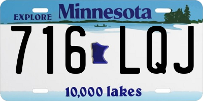 MN license plate 716LQJ
