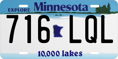 MN license plate 716LQL