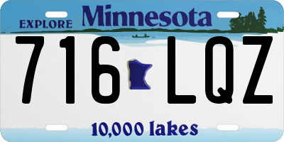 MN license plate 716LQZ