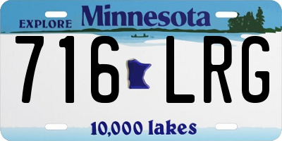 MN license plate 716LRG