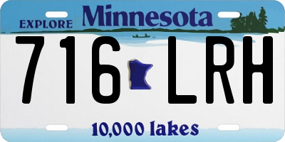 MN license plate 716LRH