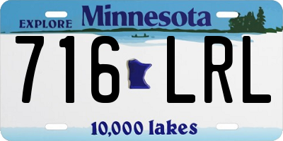 MN license plate 716LRL