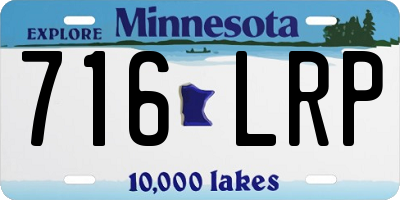 MN license plate 716LRP