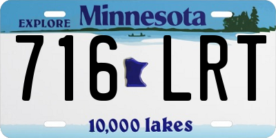 MN license plate 716LRT