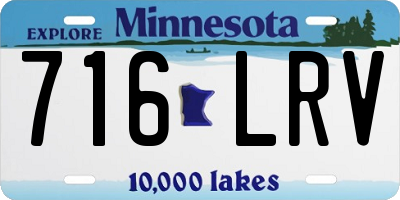 MN license plate 716LRV