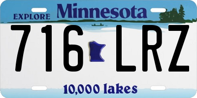 MN license plate 716LRZ