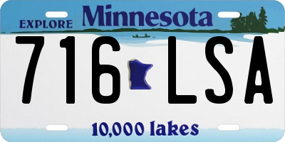 MN license plate 716LSA