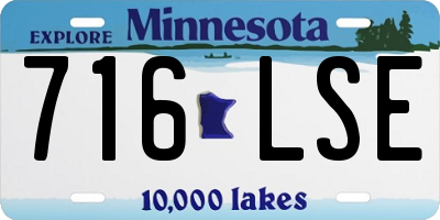 MN license plate 716LSE