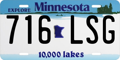 MN license plate 716LSG