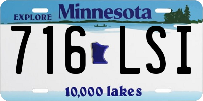 MN license plate 716LSI
