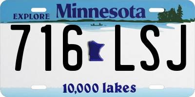 MN license plate 716LSJ