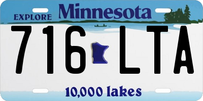 MN license plate 716LTA