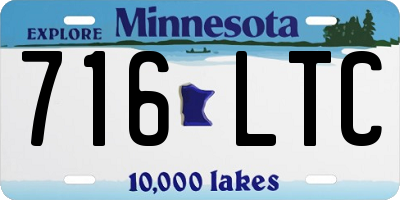 MN license plate 716LTC