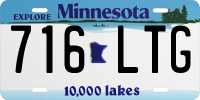 MN license plate 716LTG