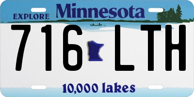 MN license plate 716LTH