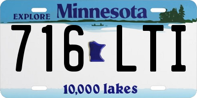 MN license plate 716LTI