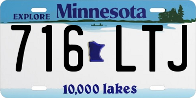 MN license plate 716LTJ