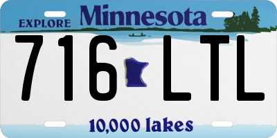 MN license plate 716LTL