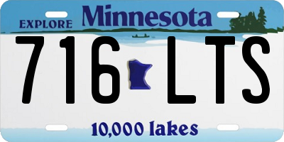 MN license plate 716LTS