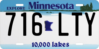 MN license plate 716LTY