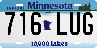 MN license plate 716LUG