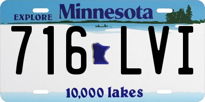 MN license plate 716LVI