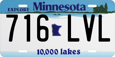 MN license plate 716LVL