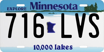 MN license plate 716LVS