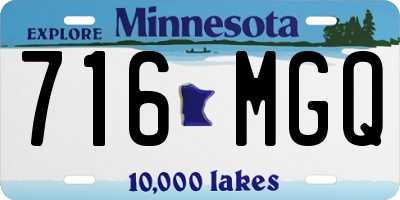 MN license plate 716MGQ