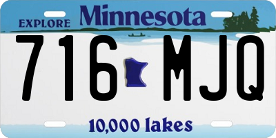 MN license plate 716MJQ