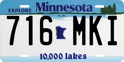 MN license plate 716MKI
