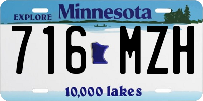 MN license plate 716MZH